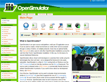 Tablet Screenshot of opensimulator.org
